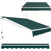 GYMAX Tenda da Sole per Balcone, Tende da Sole a Bracci Estensibili con Tettuccio Impermeabile e Protezione Solare, Tenda da Sole per Esterno Avvolgibile (Verde, 295 x 200 cm)