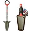 Root Slayer ROOTSLAYER - VENTEO - Pack Duo - Nero - Adulto - Attrezzi giardino - Vanga - Trapiantatore - Acciaio al carbonio - Manico 360°
