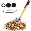 Septpenta Metal Detector, IP68 Rilevatore di Metalli Sommergibile Portatile Impermeabile, Vibrazione Della Luce Sonora Rilevatore di Metalli Subacqueo da 30 a 60 Metri, Caccia Al Tesoro All'Aperto