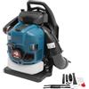 HUSPOO Soffiatore per foglie a zaino, 75,6 cc, soffiatore a benzina a 4 tempi, potente e basso consumo di carburante, soffiatore a gas, soffiatore senza fili per cortile, giardino, cura del prato e pulizia