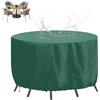 XHBJSH Coperture per Mobili da Giardino Rotonde 225x80cm Copertura per Mobili Esterno, Impermeabile Resistente UV Tessuto 420D Oxford Giardino Tavoli Sedie Coperture, Copertura Rotonda per Tavolo da Patio