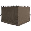QUICK STAR Quick-Star Nizza - 4 pareti Laterali per Gazebo, 3 x 4 m, Colore: Tortora