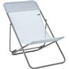 Lafuma Mobilier Lettino, Colore: cileno Sedia a Sdraio Maxi, Lega di Acciaio, Cielo, 62x91x76 cm