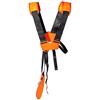 SGerste Tracolla per decespugliatore, doppia spalla, con cintura regolabile in nylon per decespugliatore o giardinaggio, compatibile con decespugliatore STIHL serie FS, KM, arancione