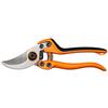 Fiskars Forbici da potatura professionali con lame bypass per rami freschi, Lame in acciaio di qualità, Lunghezza: 21 cm, Nero/Arancione, PB-8 L, 1020203