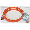 ZaTeChS Propan Butan Regolatore di Gas Tubo Flessibile per Gas 100cm (1m) | Ø9mm | 1/4 - 21,8 inch LKS Raccordo rapido | Fino a -30°C | Pantaloni per Campeggio, Barbecue a Gas