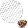 Rzspher Griglia rotonda Ø 40 cm, griglia rotonda in acciaio inox, griglia per braciere, griglia per barbecue, teglia da forno per campeggio, picnic, giardino