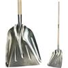Crisalide® - Badile Super Resistente 36x49 cm con Manico in Legno - Versatile per Uso Agricolo, Giardinaggio e Lavori Pesanti, Multiuso, Pala da Neve (Alluminio)