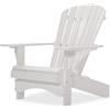Original Dream-Chairs since 2007 Sedia Adirondack "Comfort" de luxe in bianco sedia da giardino con schienale ergonomico poltrona relax per balcone terrazzo carico massimo 170 kg
