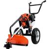IMJ-Global - Decespugliatore a Scoppio a Ruote 2 Tempi (1,9CV) Tagliaerba a Scoppio a Benzina Professionale, Velocità di Rotazione Max 9500 giri/min, Intervallo di Taglio del Filo 42 cm (Peso 13KG)