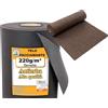 Generico Telo Pacciamatura Contro Le Erbe Infestanti 220g/m² - Resistente allo Strappo e Permeabile all'Acqua - Elevata Resistenza UV - Telo per Orto (40m² (20m x 2m), Marrone)