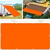 FEIJUAND Tenda da Sole per Esterni Rettangolare 80 x 175 cm Protezione UV 95% Telo Ombra per Esterno, Giardino e Terrazza, Piscina, Arancione