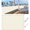 Woace Frangi Vista Balcono Impermeabile Telo per Privacy del Balcone (PES) Schermi Divisori e Protettivi per Balconi Protezione UV per Ringhiere di Appartamenti Crema 60x450cm