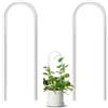 JETTIFY Confezione da 2 graticci in acrilico trasparente a forma di U, per piante da interno, piccole piante per piante in vaso, piante rampicanti, supporto per piante Hoya per edera rampicante, per