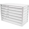 unmjgybc Copri condizionatore da Esterno Bianco Piano SUP L120*W70*H150(5P) Copertura per Condizionatore Bidoni Spazzatura e Pompe Piscina - Resistente al Sole e alla Pioggia