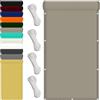 FENYIGE Telo Copertura Pergolato 40 x 500 cm Impermeabile Rete Telo Ombra Tenda Traspirante in Pes per Protezione Dai Raggi UV e Antivento Ideali per Cortile Patio e Campeggio, Cachi