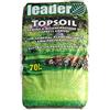 LEADER, Terriccio Topsoil, Per la Rigenerazione e la Semina di Prati, Tappeti Erbosi Sportivi, Aree Verdi, Trattiene l'Umidità, Evita Stress Idrici, Favorisce Crescita Uniforme, Sacchetto da 70L