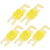 A ABSOPRO Fusibili Per ANL 20A 5 Pezzi Oro Giallo Per Audio Auto
