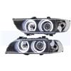 NYSQOFMB Fanale Anteriore Una coppia di fari anteriori per paraurti anteriore per BMW Serie 5 E39 1997-2003 fari anteriori indicatori di direzione anteriori Fanali(White 1 Pair)