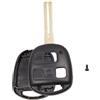 A ABSOPRO Guscio Chiave Auto Sostituzione Telecomando Inserto Chiave Non Tagliata Custodia Guscio per Lexus ES300 GS300 SC300 SC400 GX470 IS300 LS400 LS430 LX470 Nero