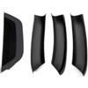 Nhsijpo Maniglie Portiere Interne per BMW X3 X4 F25 F26 2010-2017 Interni Auto con Texture in Carbonio/Nero/Beige Maniglia della Portiera Pannello di Copertura(Black-4pc)