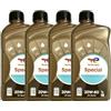 Charging Racer TotalEnergies Olio Motore Special 20W-60, per Motori Benzina e Diesel, Alta Chilometraggio, 4 Litri: 4 bottiglie da 1L