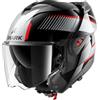 SHARK, Casco Moto Modulare OXO RYDGER Black White Yellow KWY, M