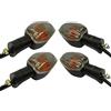 WABTU Frecce Moto 4pcs Segnali di svolta posteriore anteriore Segnali lampadina Fit Utilizzo for Honda CBR929RR CBR954RR CBR600F4 CBR600F 4i CBR 929 954 600 RR F4 F 4i Frecce Led Moto (Color : Smoke lens)