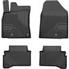 IMJ-Global Tappetini Auto Gomma No. 77 su Misura Compatibili con Hyundai Ioniq 2016-2022 liftback, non compatibile con versione PHEV, Set Completo di Tappeti Auto TPE