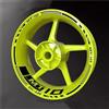 YZXOOP Strisce ruota Adesivi Riflettenti Per Cerchi Moto Per YAMAHA MT-10 MT10 MT 10 17 Pollici, Set Di Decorativi Per Completo Adesivi Cerchi Moto(Nero)