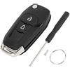 A ABSOPRO Guscio Chiave a 2 Pulsanti per Telecomando Chiave Senza Chiave per Sostituzione Guscio per Ford per Ranger T6