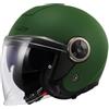 LS2, Casco Moto Jet CLASSY SOLID Military Green, S