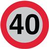 AMA Limite di velocità 40 km/h Adesivo