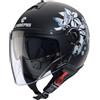 Caberg Riviera V4 X Mia Casco Jet, nero opaco/grigio/bianco, M (57/58)