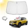 BIBIBO Avenger Copriparabrezza, copertura auto compatibile con J*eep Avenger 2023-2025, parasole auto per parabrezza anteriore, pieghevole, parasole contro i raggi UV
