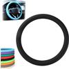 Generico Car Steering Wheel Protective Cover, Cool Non-Slip Silicone Steering Wheel Protector, Non-Slip Steering Wheel Cover, Easy to Clean Steering Wheel Cover, Universal Fit for Most Cars (Black)