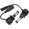APNWVFO Fendinebbia 9006 Lampadine Per Fari LED Per Auto 4 Lati Luminosi 100W 1000 LM Lampadina Per Fari Auto Fendinebbia LED Chip COB Lampada LED 12V 24V Faro fendinebbia