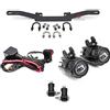 Smartbomb Faretti LED 40W OMOLOGATI E9 IP67 + Staffa faretti addizionali supplementari sottobecco R 1200 GS 2004-2013 Standard Adventure + KIT cablaggio centralina