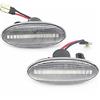 Meimeier LED Indicatori di direzione dinamici per luci laterali per Nissan Qashqai J10 X-Trail T31 Cube Juke Leaf Micra Micra K13 Note E11 (bianco)