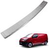 CHROMEMASTER | Protezione paraurti Posteriore | Compatibile con Citroen Jumpy 2016- ; Acciaio INOX spazzolato, Argento opaco; Protezione paraurti protegge la vernice del paraurti dai graffi