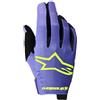 Alpinestars Radar Guanti da motocross, porpora giallo, M
