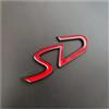 Generico Adesivo 3D in metallo con logo SD D for bagagliaio posteriore, compatibile con SD F54 F55 F56 F60 R55 R60(Silver)
