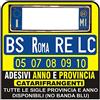 Grafic ADESIVI Targa AUTO ANNO E PROVINCIA RIFRANGENTI (ANNO E PROVINCIA)
