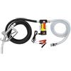 cunnyend Pompa Diesel Automatica 45 L/min, Pompa Gasolio Elettronica, Gasolio Elettrico per Trasferimento 3600 rpm, Pompe Autoaspiranti per Carburante con Debimetro, per Auto, Autocisterne (200W DC12V)