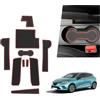 BIBIBO Tappetini in gomma compatibili con 2020-2022 Renaul-t Clio 5 (cambio manuale), tappetini auto in gomma, accessori tappetini auto, tappetino antiscivolo, custodia antiscivolo