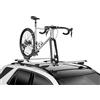 BBROS Portabici da Tetto Universale per 1 Bici (Max 15kg) | Compatibile Freno a Disco | Adatto a Barre Fino a 70x40mm | Forcella GIAU
