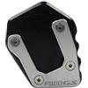 MCSLUBMH Estensione Cavalletto Moto per F800GS F 800GS F800 GS 2024 2025 Moto CNC Cavalletto Laterale Supporto Piastra di Estensione(Black)