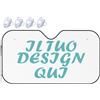 Xenorith Parasole parabrezza auto Personalizzato il tuo con Foto text parasole auto esterno Personalizzata la tua LOGO copri sole auto blocca i raggi UV e mantiene il veicolo fresco white 140cm x 76cm