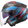 LS2, Casco Moto Jet INFINITY II CARBON URUS Blue Red, S
