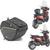 FAR BORSA DA TUNNEL SELLA COMPATIBILE CON PIAGGIO BEVERLY 400 CON TASCHE LATERALI EA135 GIVI NERA